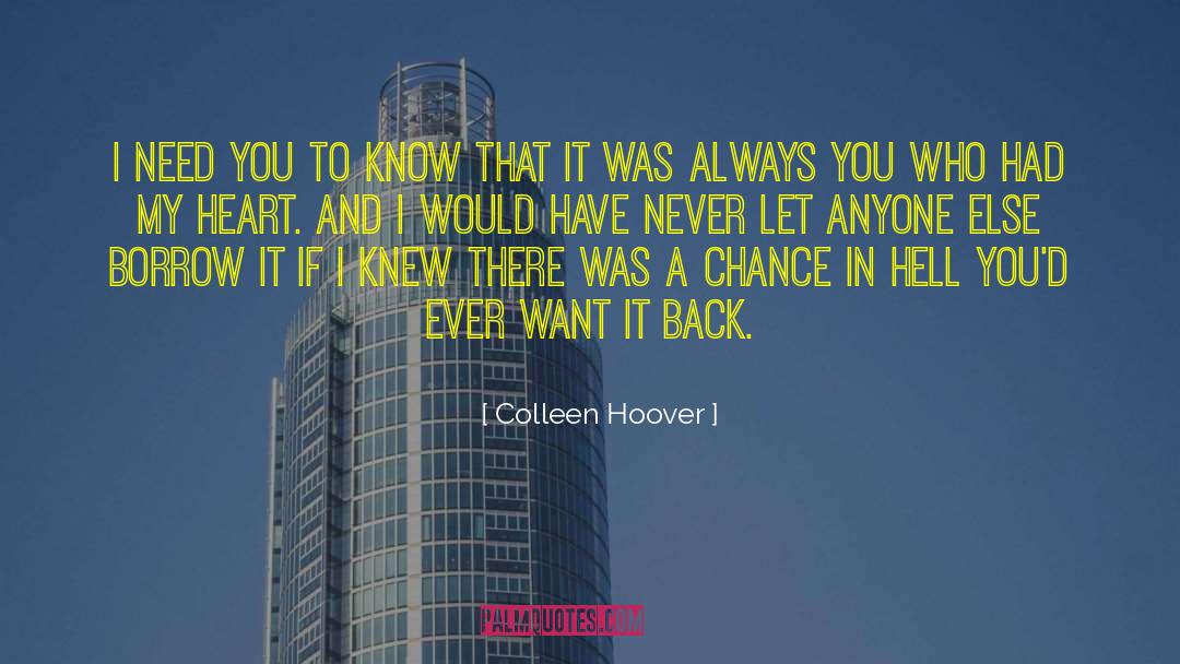 Borrow quotes by Colleen Hoover