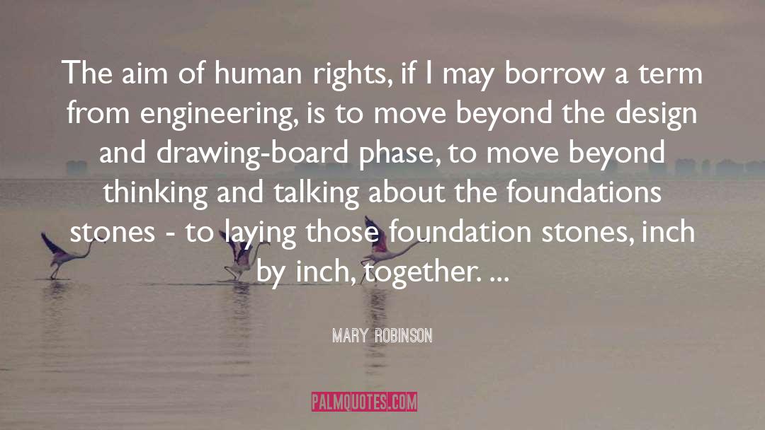 Borrow quotes by Mary Robinson