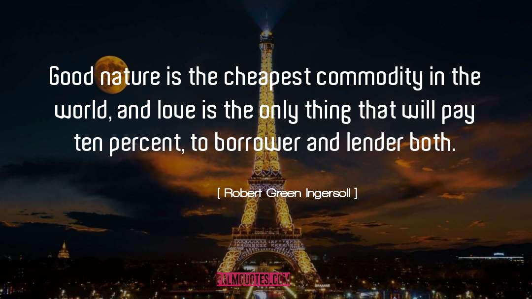 Borrower quotes by Robert Green Ingersoll