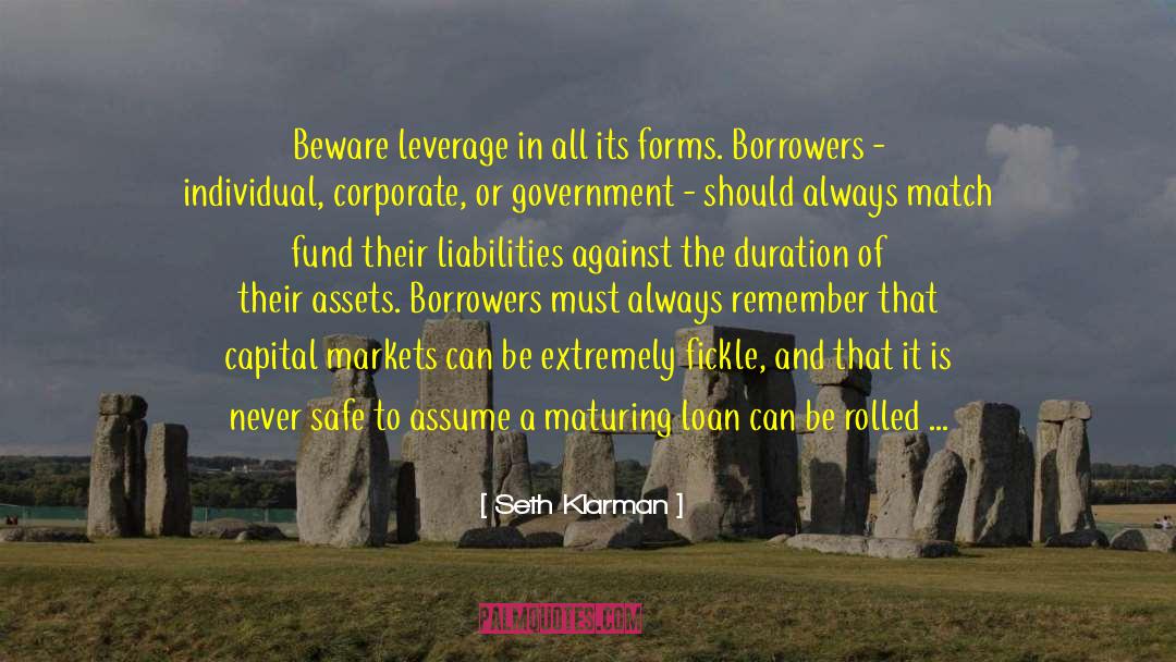 Borrowers quotes by Seth Klarman