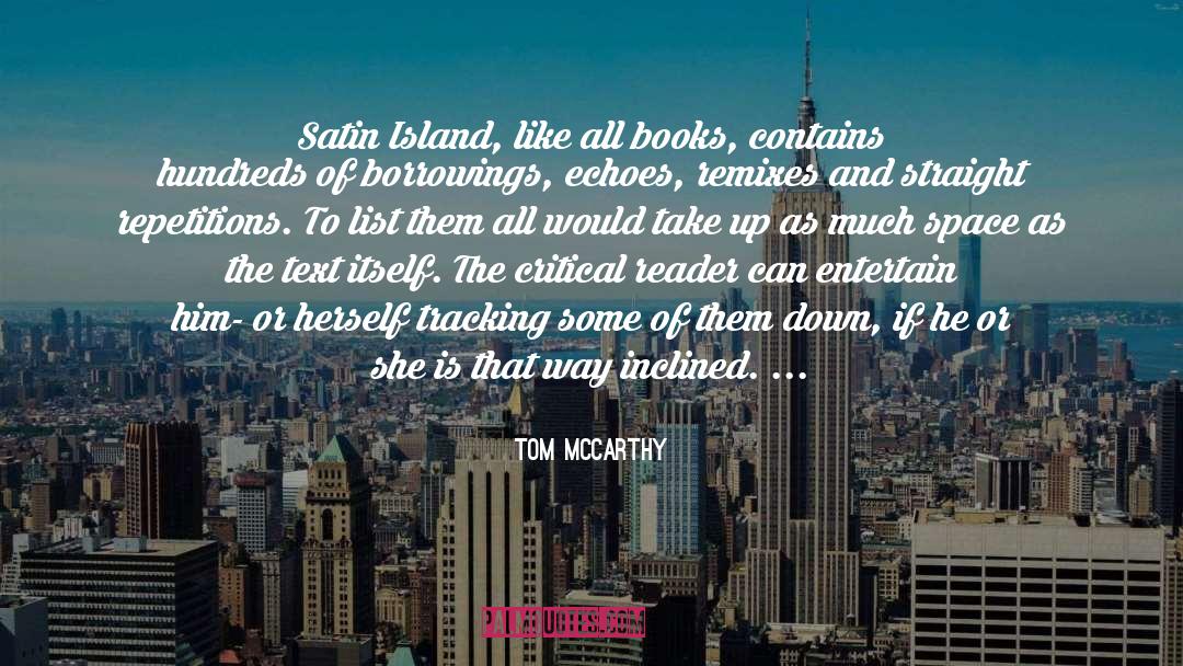 Borrowings From Spanish quotes by Tom McCarthy