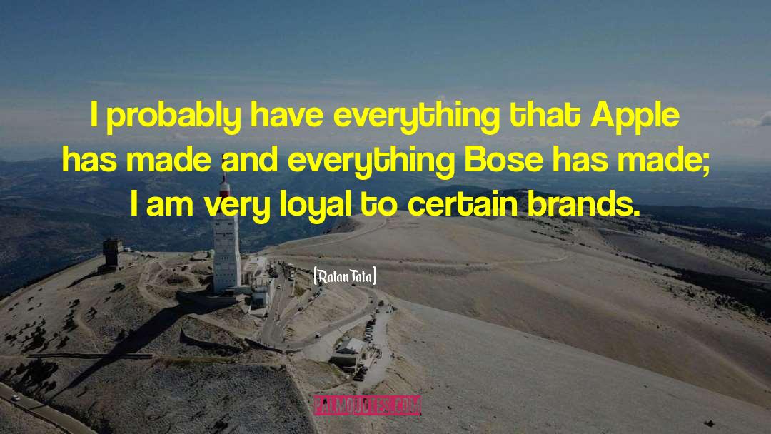 Bose quotes by Ratan Tata