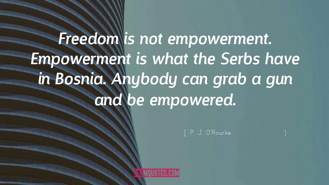 Bosnia And Herzegovina quotes by P. J. O'Rourke