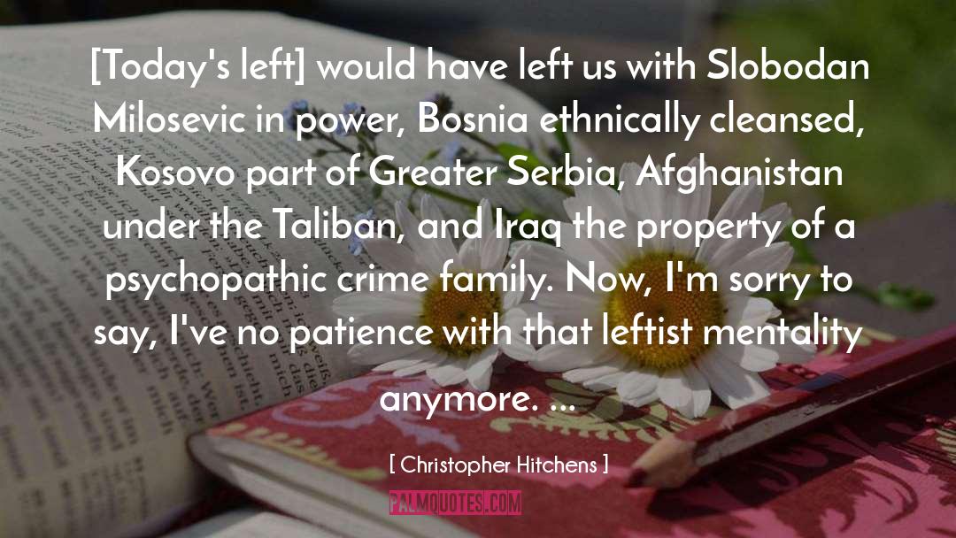 Bosnia quotes by Christopher Hitchens