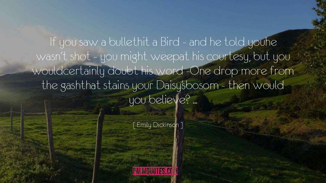 Bosom quotes by Emily Dickinson