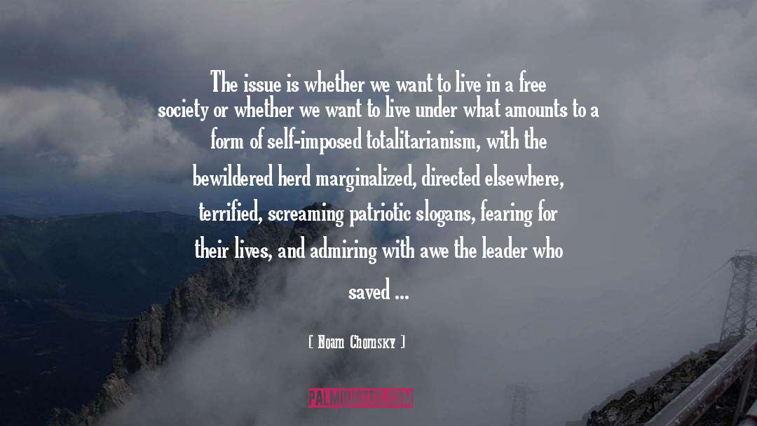 Boss And Leader quotes by Noam Chomsky