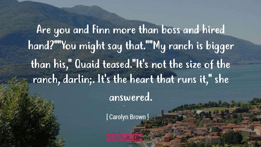 Boss quotes by Carolyn Brown