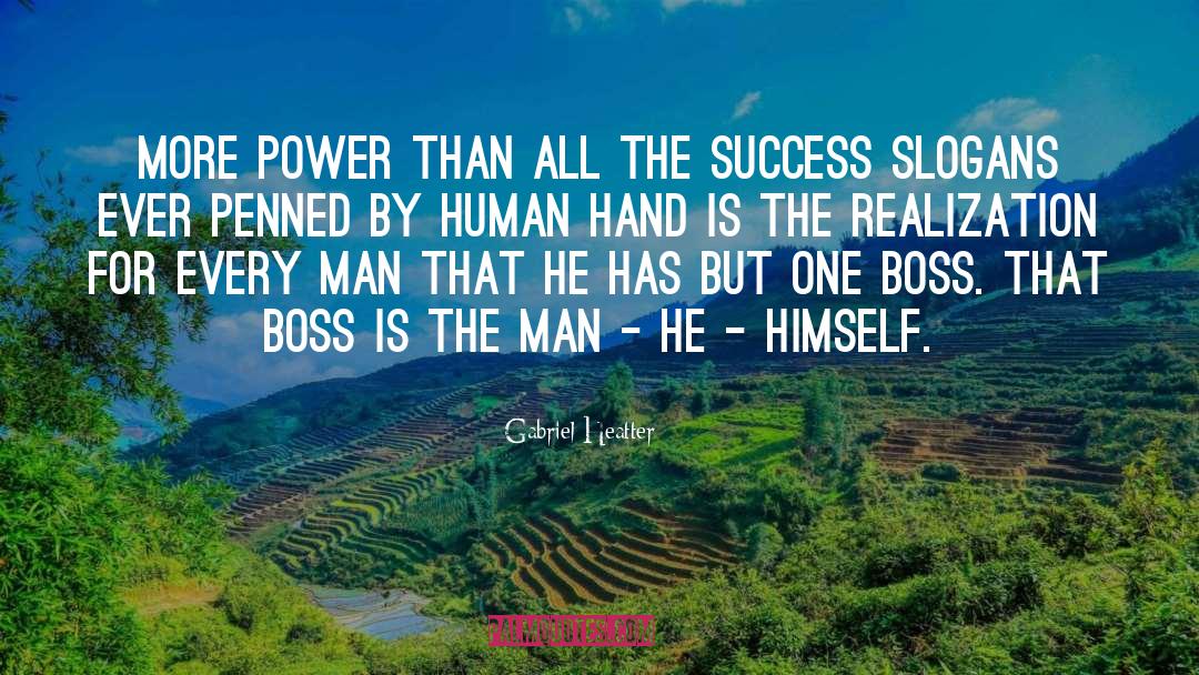 Boss quotes by Gabriel Heatter