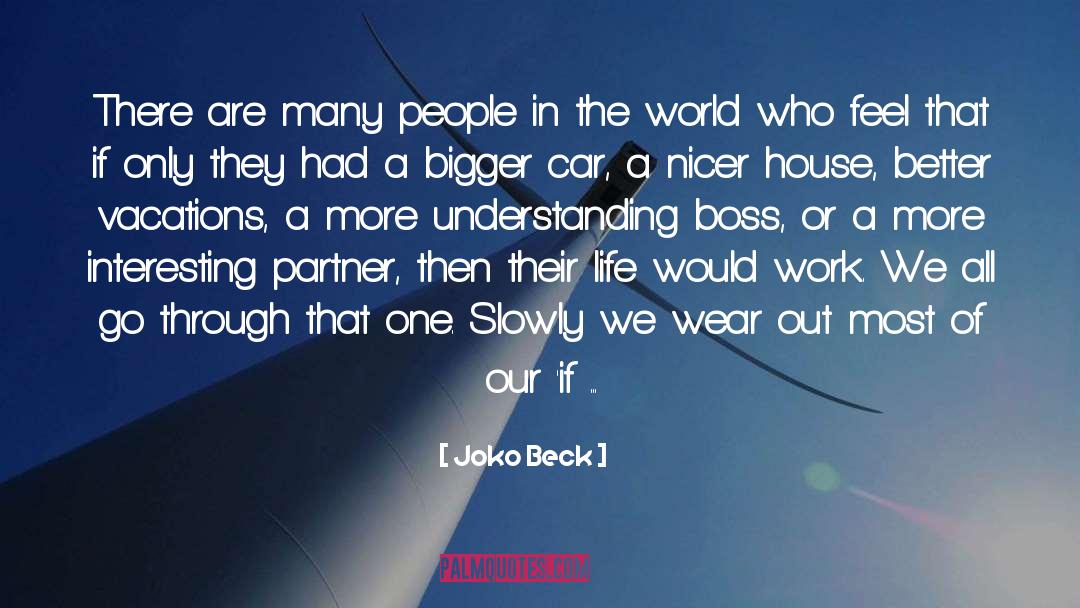 Boss quotes by Joko Beck