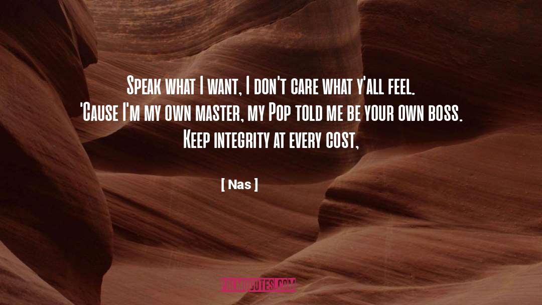 Boss quotes by Nas
