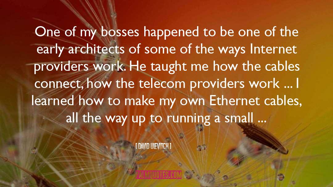 Bosses quotes by David Ulevitch