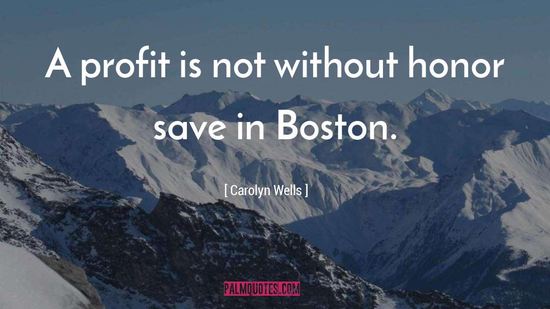 Boston quotes by Carolyn Wells