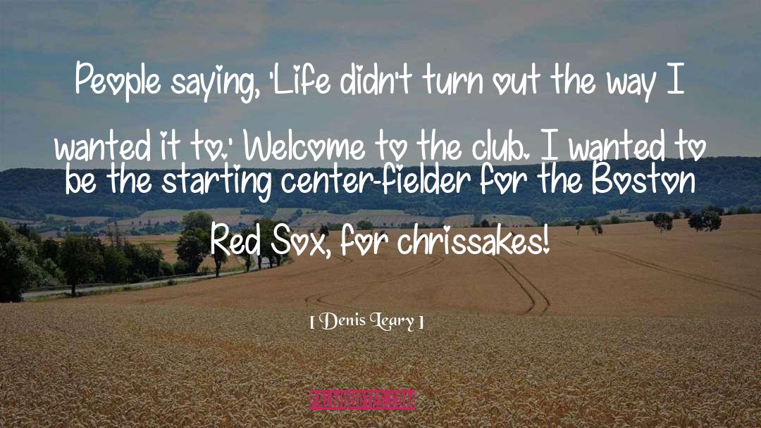 Boston Red Sox quotes by Denis Leary