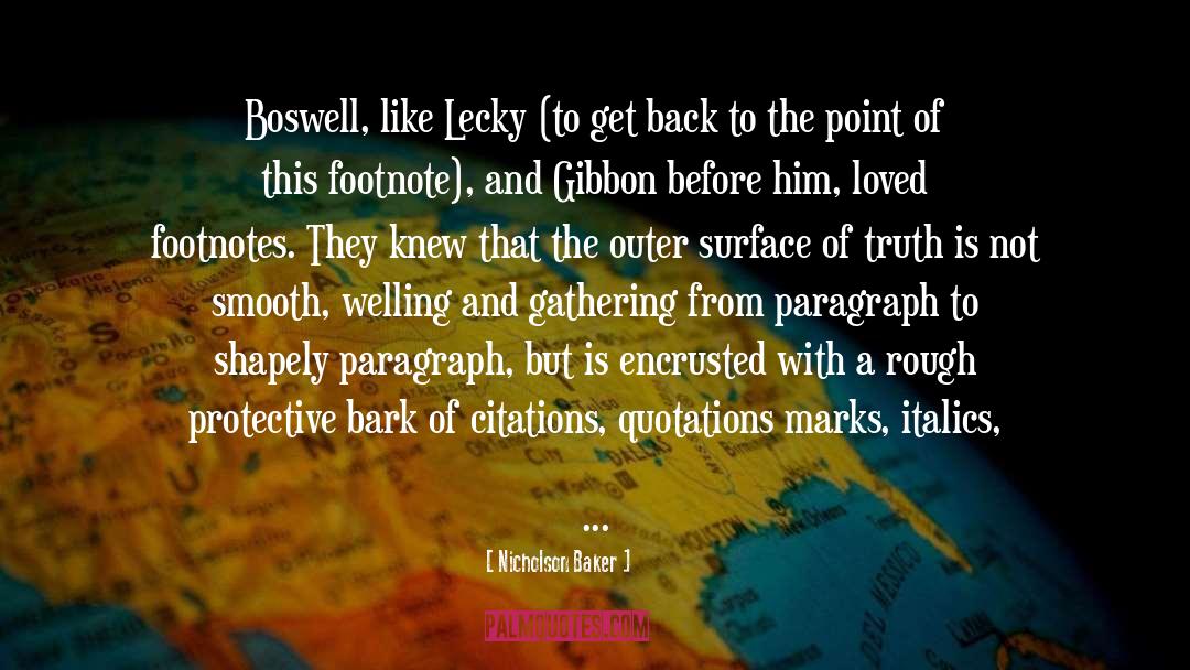 Boswell quotes by Nicholson Baker