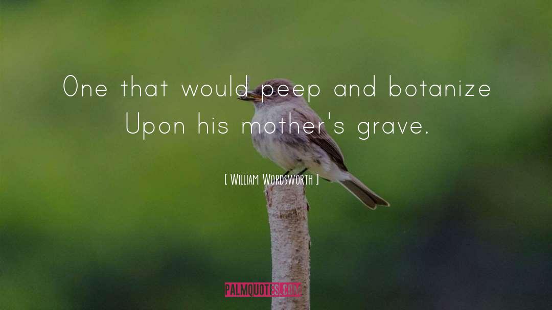 Botanize Upon His Mothers Grave quotes by William Wordsworth