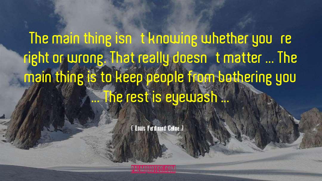 Bothering You quotes by Louis Ferdinand Celine