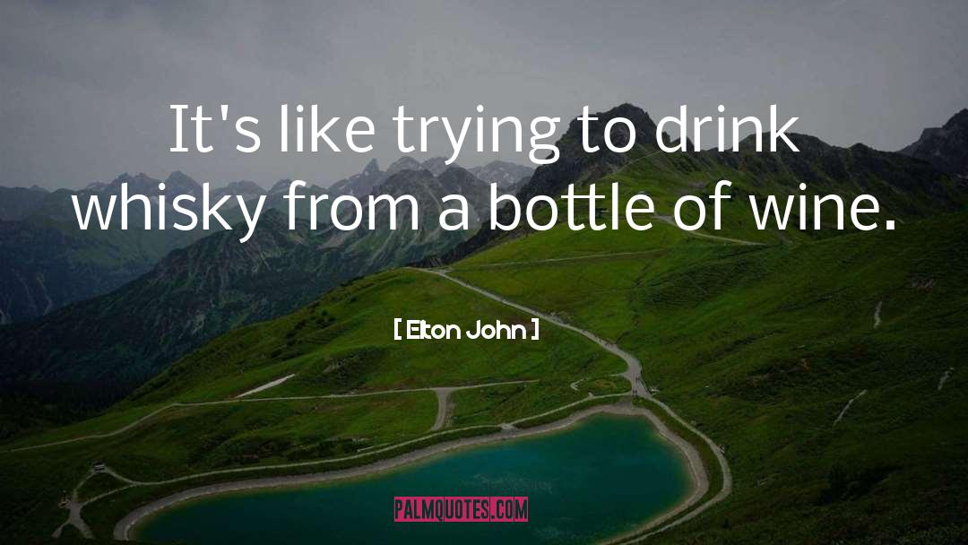 Bottle Of Wine quotes by Elton John