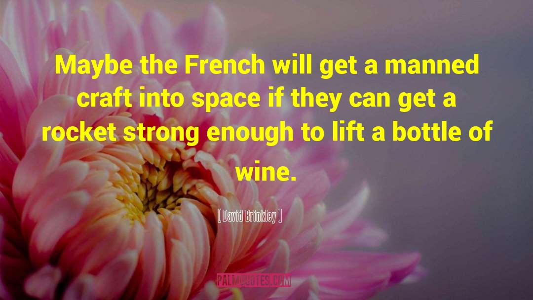Bottle Of Wine quotes by David Brinkley