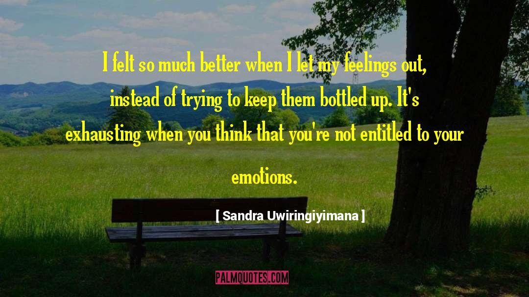 Bottled Up quotes by Sandra Uwiringiyimana