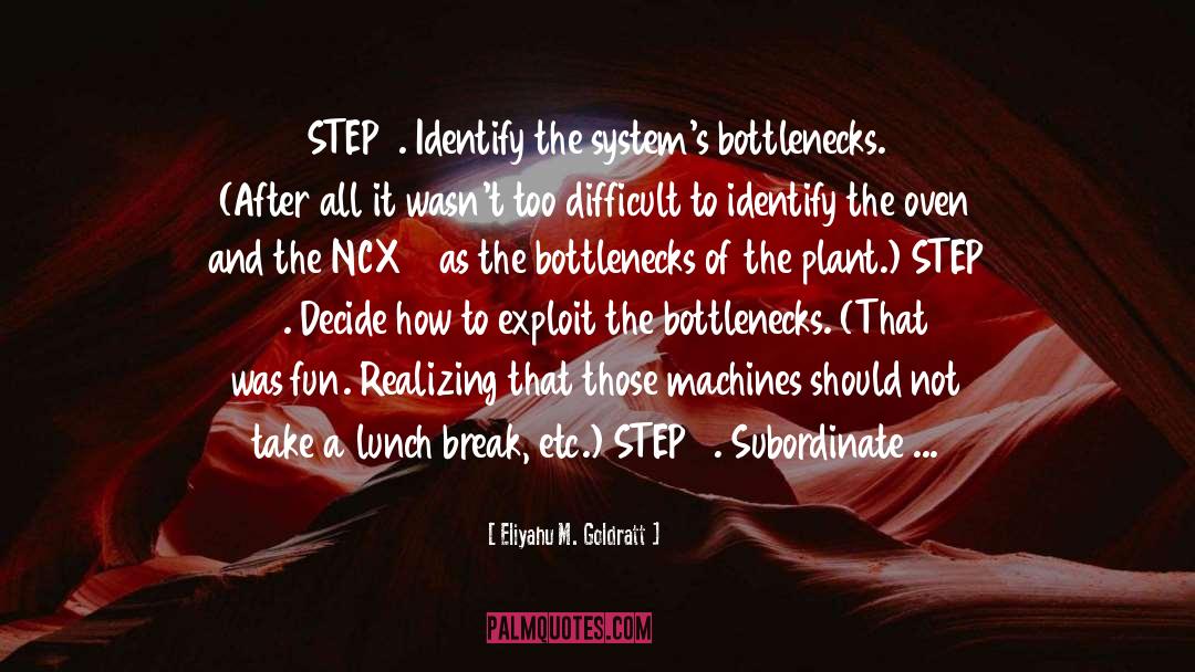 Bottlenecks quotes by Eliyahu M. Goldratt