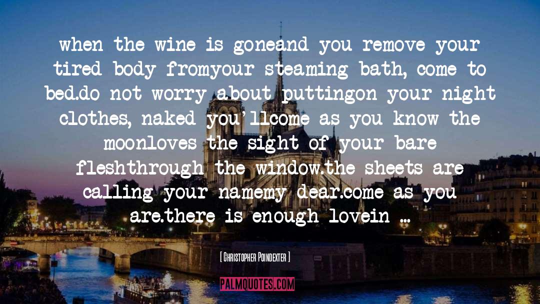 Bottles Of Wine quotes by Christopher Poindexter