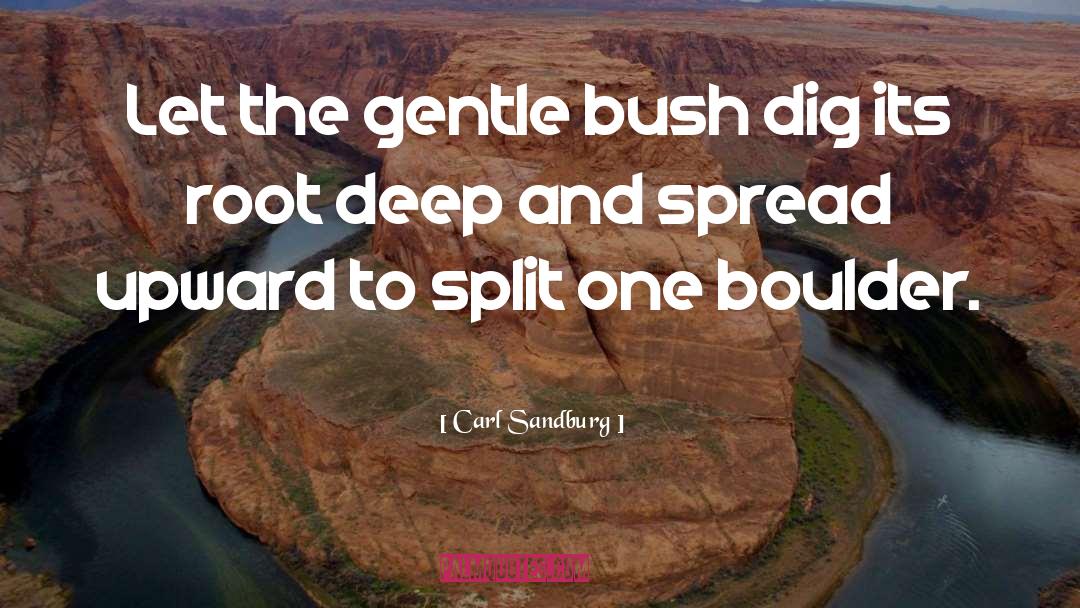 Boulder quotes by Carl Sandburg