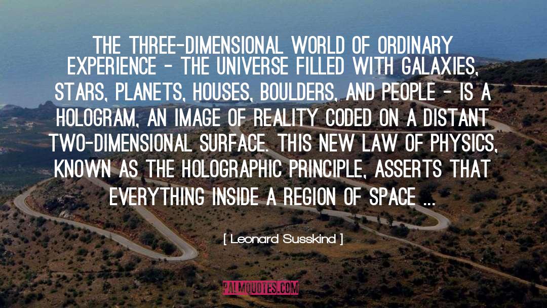 Boulders quotes by Leonard Susskind