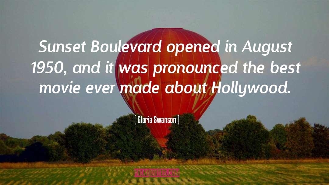 Boulevard quotes by Gloria Swanson