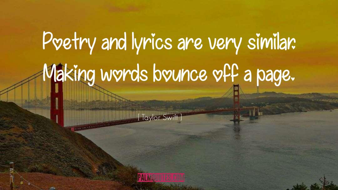 Bounce quotes by Taylor Swift