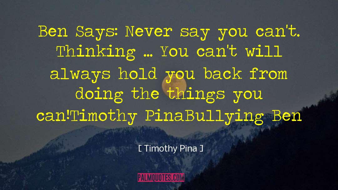 Bouncing Back quotes by Timothy Pina