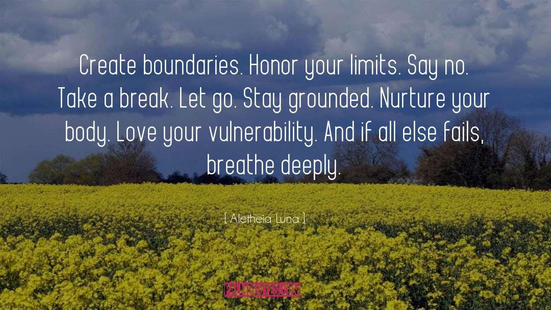 Boundaries quotes by Aletheia Luna