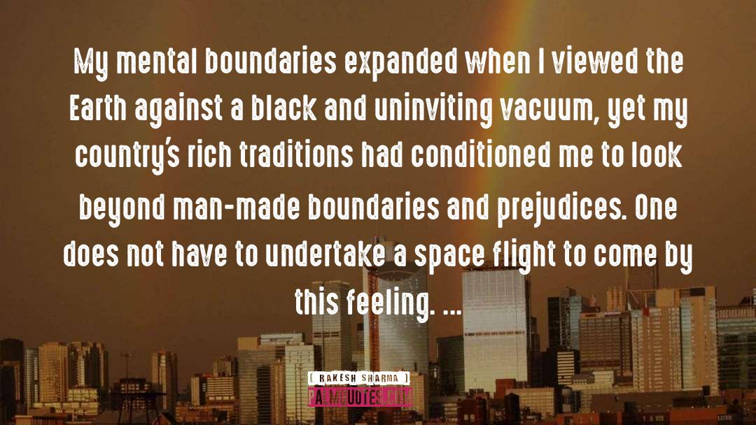 Boundaries quotes by Rakesh Sharma