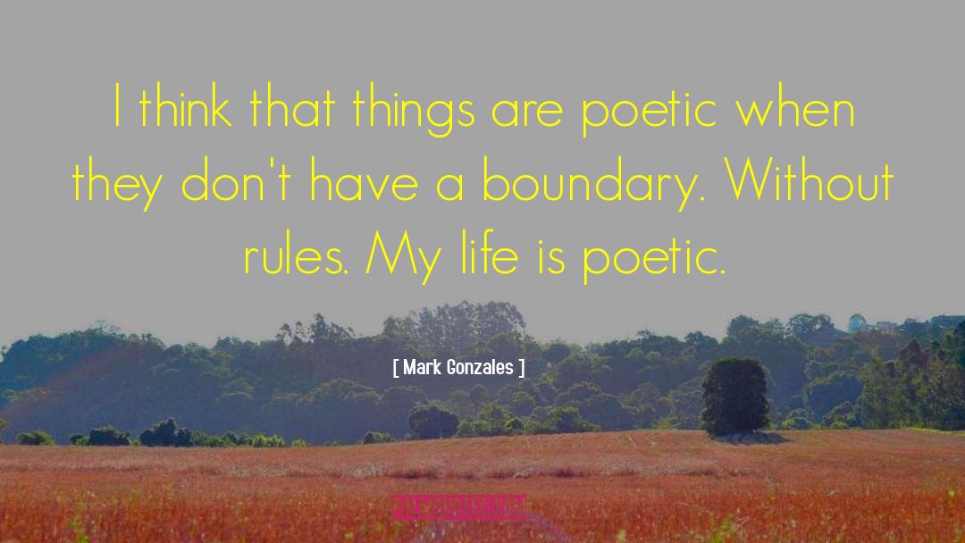 Boundary quotes by Mark Gonzales