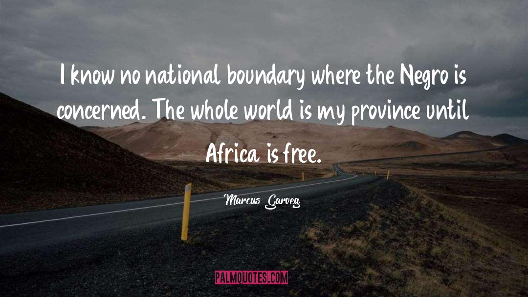 Boundary quotes by Marcus Garvey