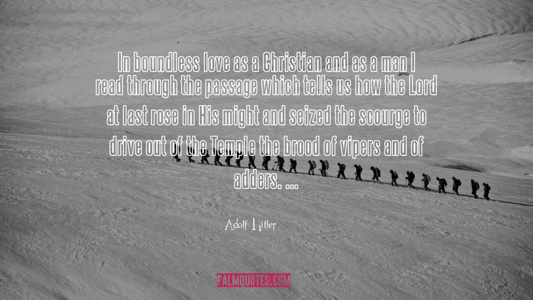 Boundless Love quotes by Adolf Hitler