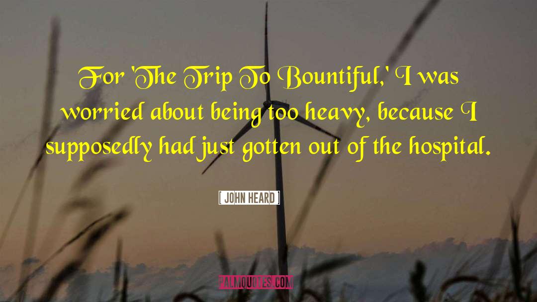 Bountiful quotes by John Heard