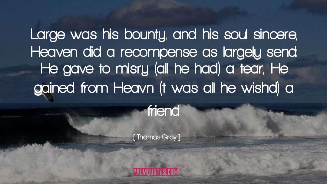 Bounty quotes by Thomas Gray