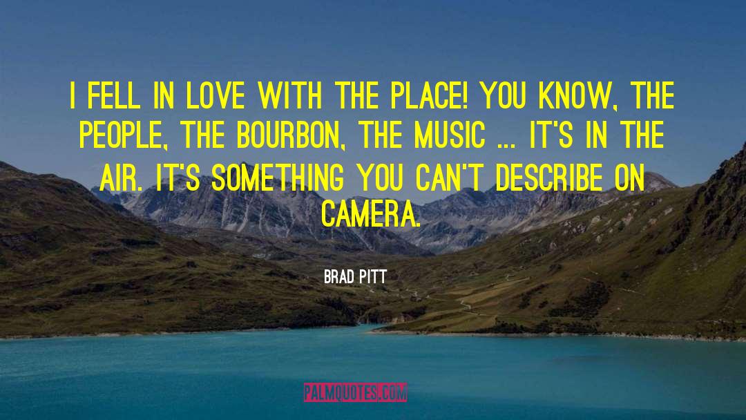 Bourbon quotes by Brad Pitt