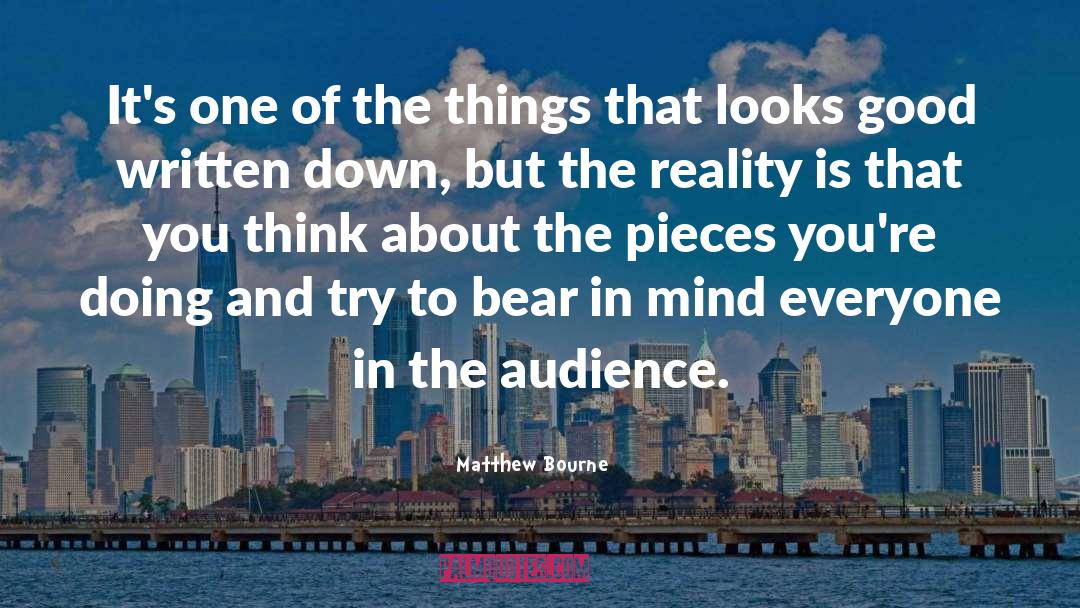 Bourne quotes by Matthew Bourne