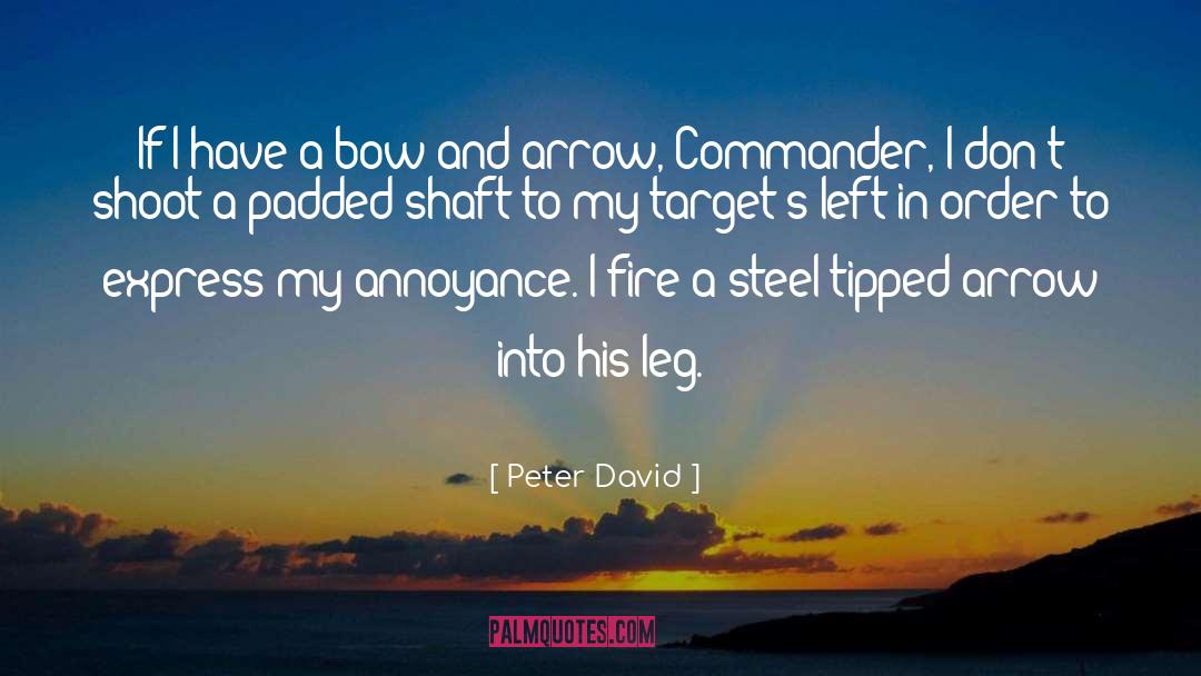 Bow And Arrow quotes by Peter David
