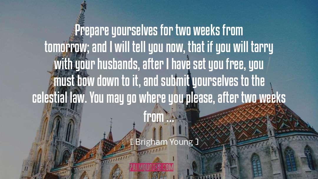Bow Down quotes by Brigham Young