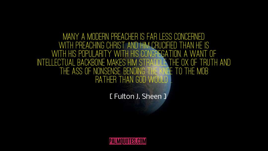 Bow Knee quotes by Fulton J. Sheen