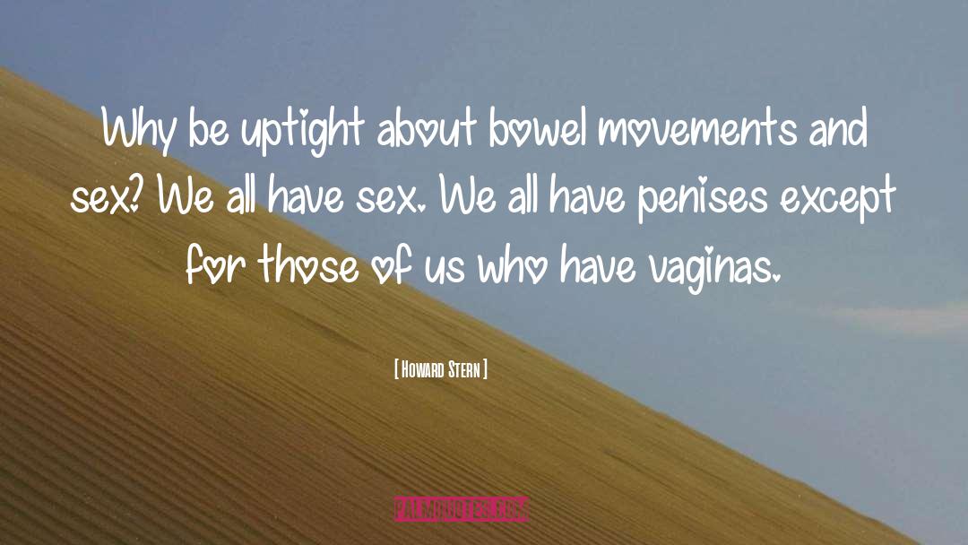 Bowel Movements quotes by Howard Stern