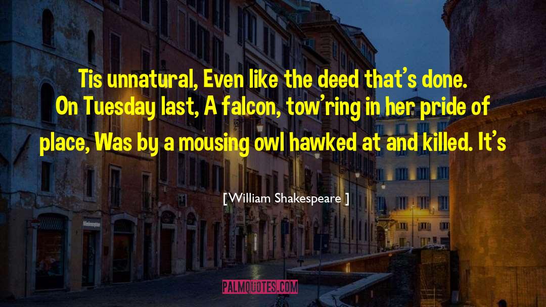 Bowels Of The Falcon quotes by William Shakespeare