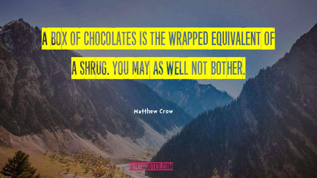 Box Of Chocolates quotes by Matthew Crow