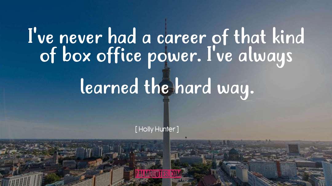 Box Office quotes by Holly Hunter