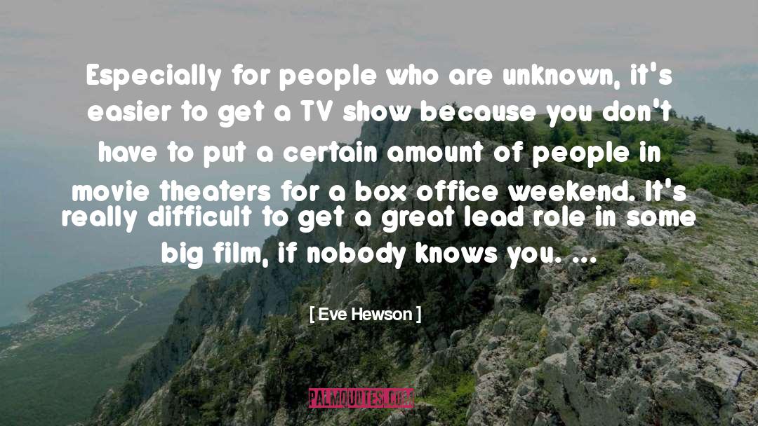 Box quotes by Eve Hewson