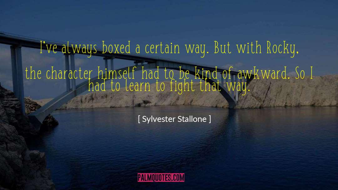 Boxed quotes by Sylvester Stallone