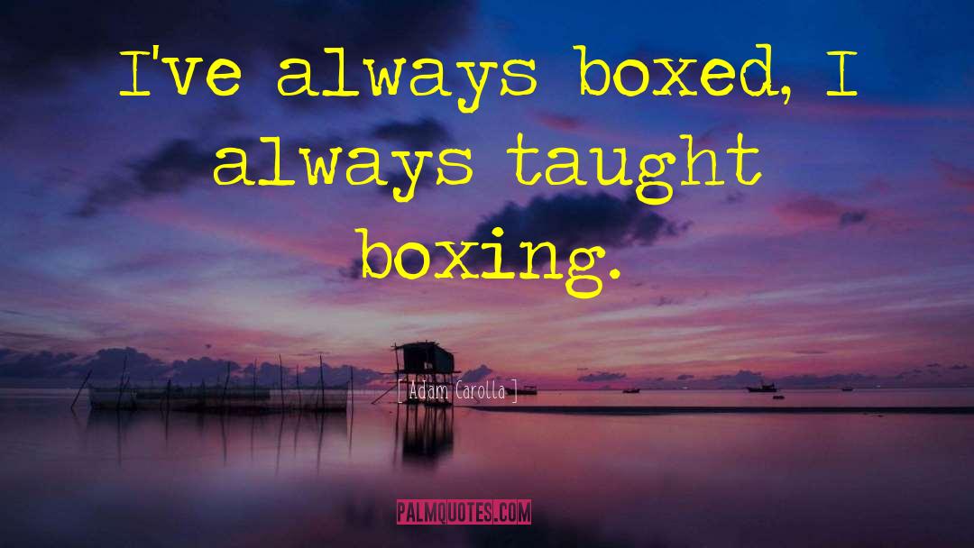 Boxed quotes by Adam Carolla