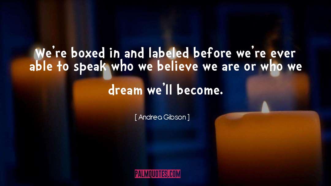 Boxed quotes by Andrea Gibson